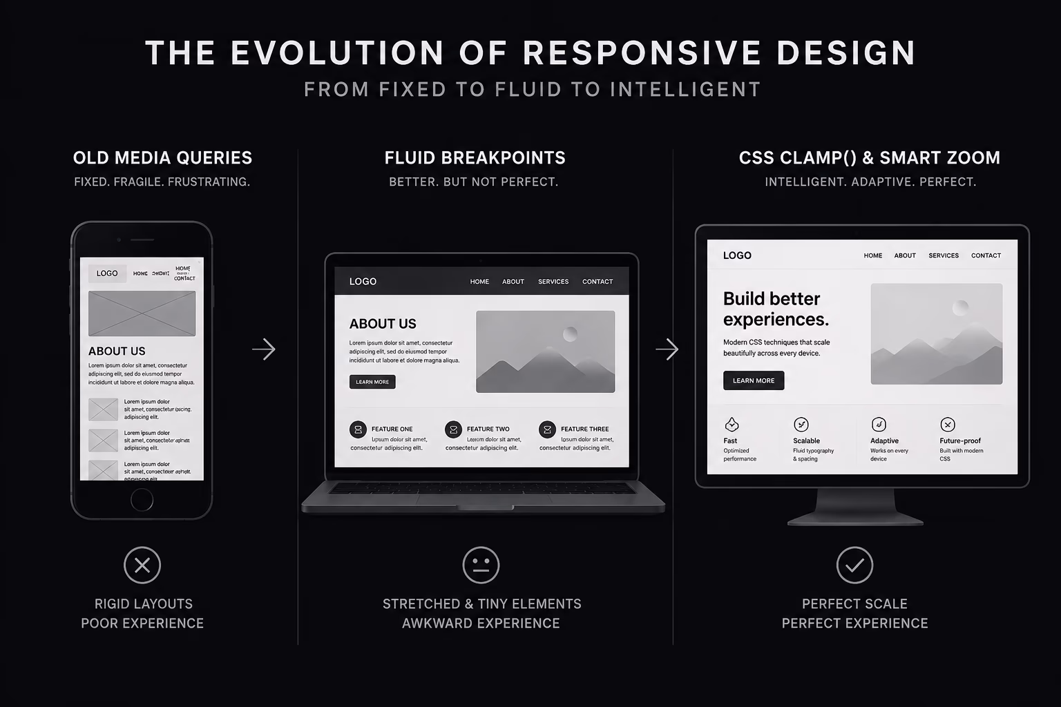 The Death of Media Queries: How clamp() and Smart CSS Zoom Create Truly Fluid Websites