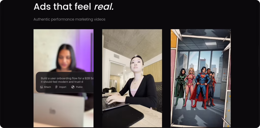 Paintgun on a phone: the mobile version of the same video sections