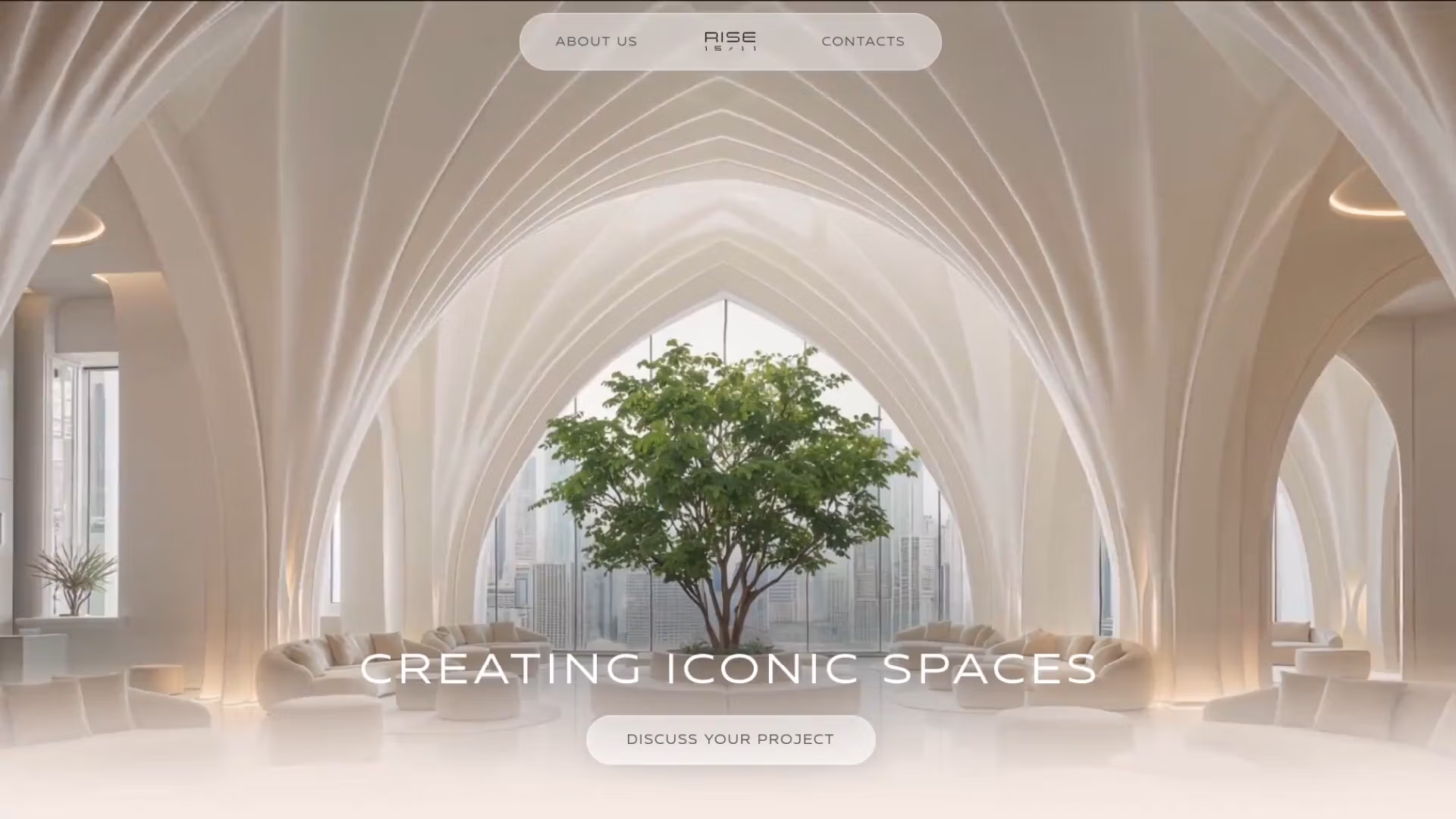 Rise 15/11 — home page of the live site